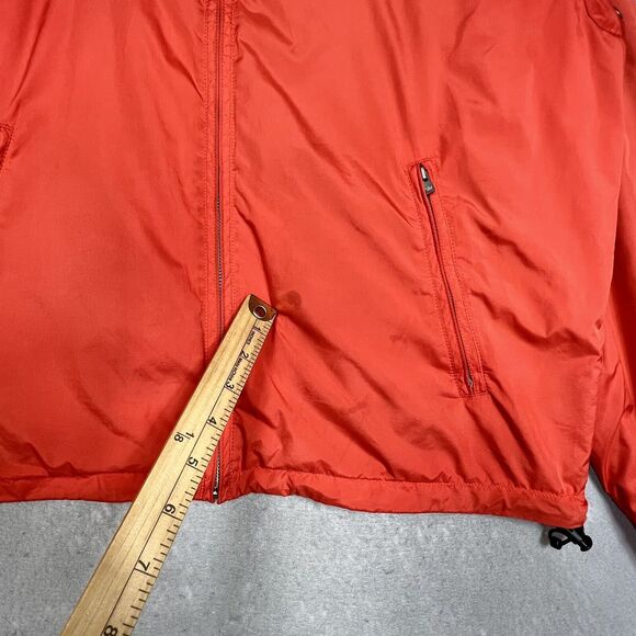 Peter Millar Jacket Full Zip Windbreaker Jacket Mens Large Orange Lined Golf - Picture 10 of 11